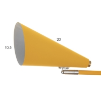 Бра "Центрик" Е27 желтый 61х12х10 см Бра "Центрик" Е27 желтый 61х12х10 см