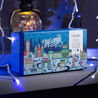 Гирлянда &laquo;Бахрома&raquo; 4 &times; 0.6 м, IP44, белая нить, 180 LED, свечение бело-синее, мигание, 220 В