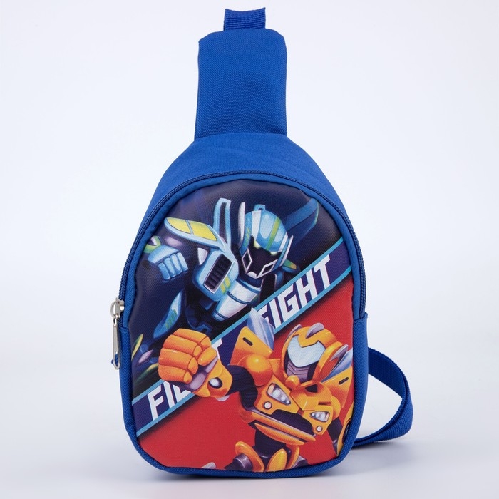 Сумка детская для мальчика через плечо &laquo;Роботы&raquo; 8 см х 13 см х 17 см