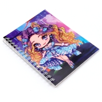 Алмазная мозаика с частичным заполнением для детей на блокноте &laquo;Модница&raquo;, 11 х 15 см, 48 листов