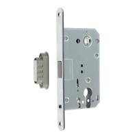 Защелка врезная магнитная, под цилиндр LOCKLAND ZLK4CP, цвет хром