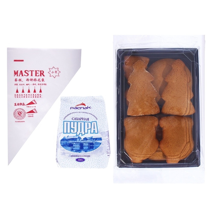 Набор для творчества "Пряничная семья", имбирно-медовые пряники, 900 г