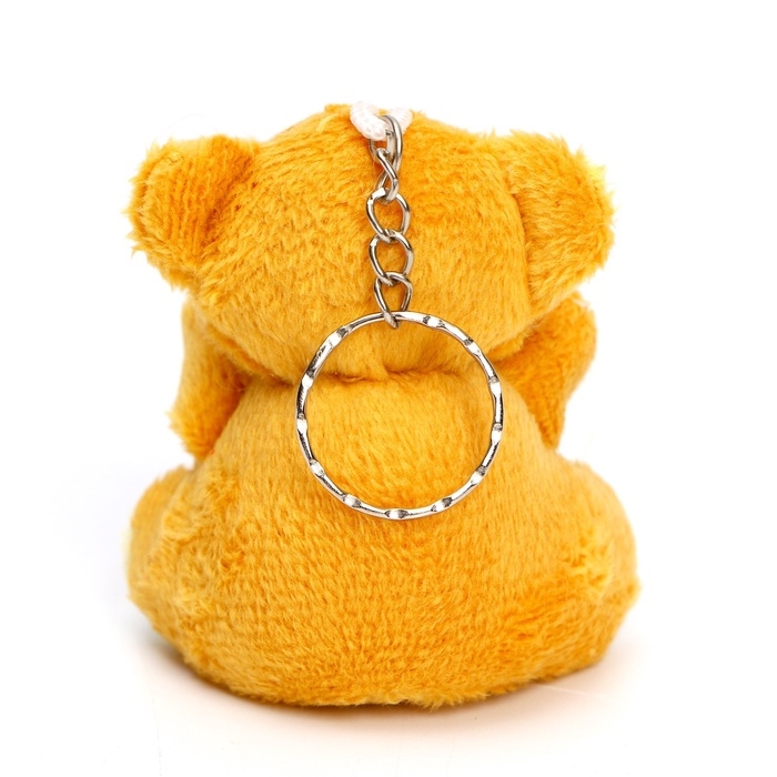 Брелок - мягкая игрушка &laquo;Мишка с сердцем&raquo;, цвета МИКС, набор 3 шт.