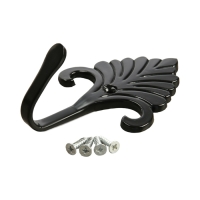 Крючок однорожковый для штор CAPPIO KC111, цвет черный, 2 шт Крючок однорожковый для штор CAPPIO KC111, цвет черный, 2 шт