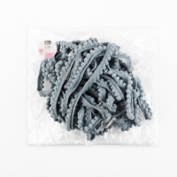 Тесьма декоративная с помпонами, 12 ± 2 мм, 9,1 ± 0,5 м, цвет серый Тесьма декоративная с помпонами, 12 ± 2 мм, 9,1 ± 0,5 м, цвет серый