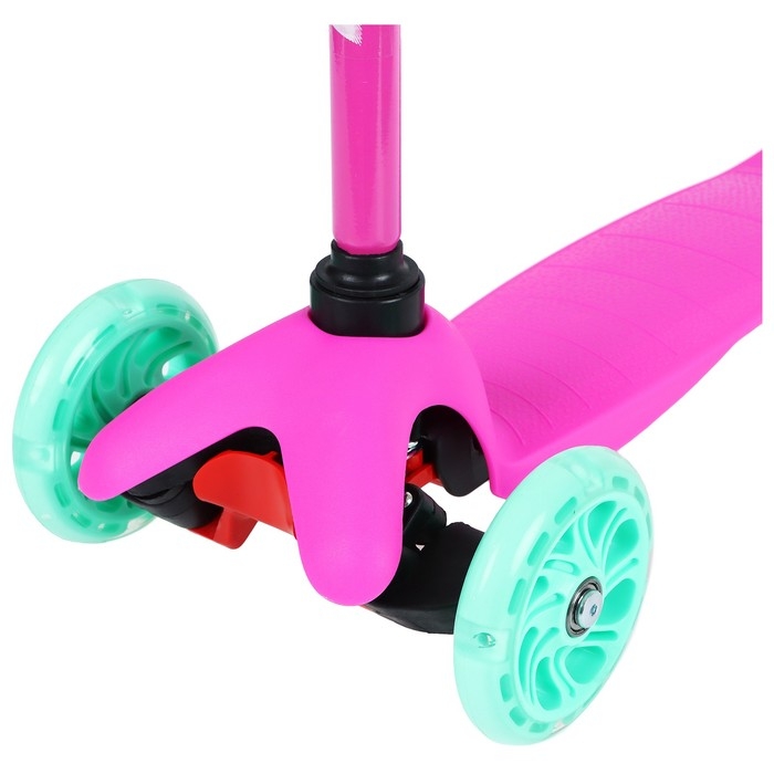 Самокат GRAFFITI, колёса световые PU 110/75 мм, ABEC 7, цвет розовый Самокат GRAFFITI, колёса световые PU 110/75 мм, ABEC 7, цвет розовый