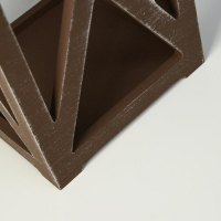 Кашпо деревянное 14×14×26 см "Фонарь Хай-тек Прованс", коричневый Кашпо деревянное 14×14×26 см "Фонарь Хай-тек Прованс", коричневый