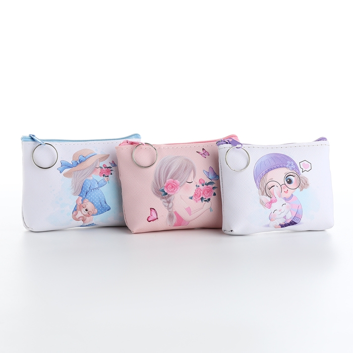 Кошелёк детский на молнии &laquo;Выбражулька&raquo;, цвет МИКС