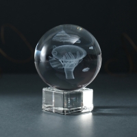 Сувенир стекло шар "Дирижабль" d=6 см