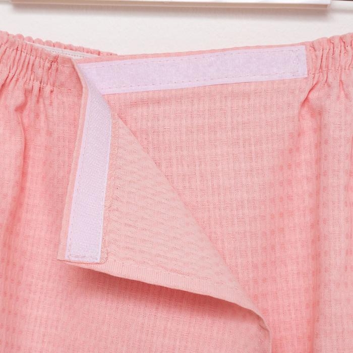 Полотенце вафельное Экономь и Я &laquo;Парео&raquo; 80х144 см, цвет пыльно-розовый, 100%хл, 200 г/м2