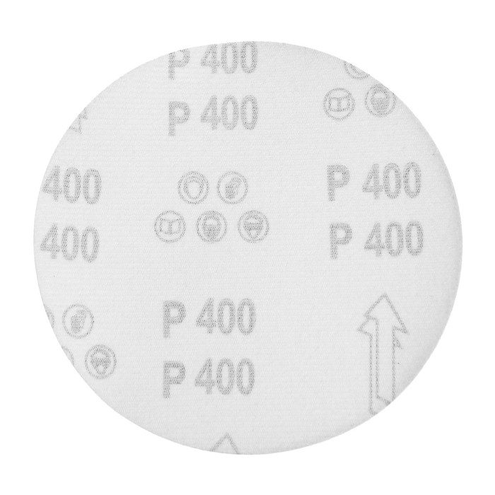 Круг абразивный шлифовальный под Круг абразивный шлифовальный под "липучку" ТУНДРА, 150 мм, Р400, 5 шт.