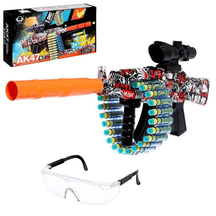 Автомат &laquo;АК47&raquo;, стреляет мягкими пулями