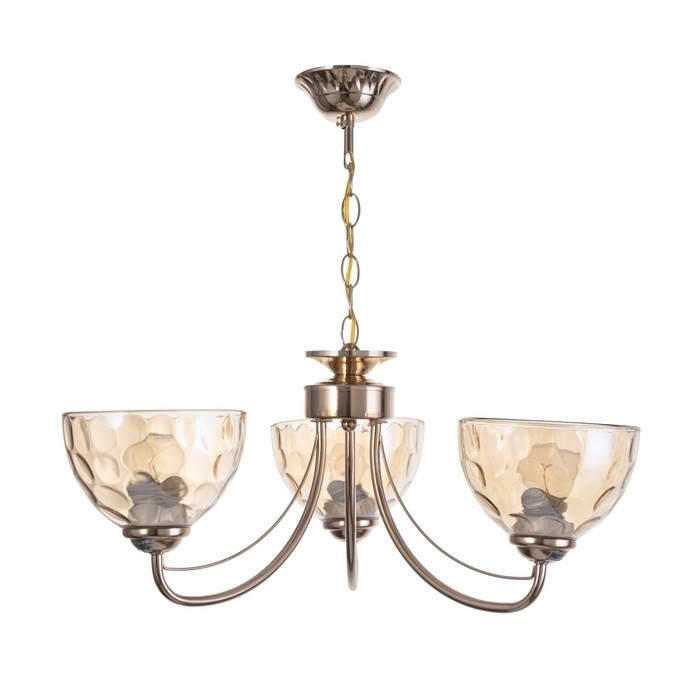 Люстра "Руби" 3х40Вт Е27 Золото 55х55х85(45)см