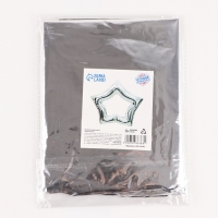 Шар фольгированный 44" &laquo;Звезда контур&raquo;, серебро