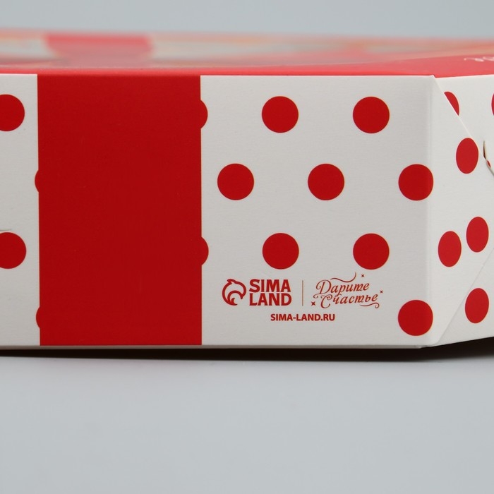 Коробка кондитерская складная, упаковка «Бантик», 29 х 29 х 5 см Коробка кондитерская складная, упаковка «Бантик», 29 х 29 х 5 см