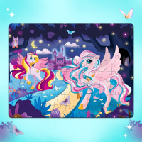 Пазлы светящиеся &laquo;Сказочные пони&raquo;, 88 деталей