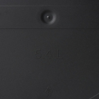 Горшок для цветов с поддоном Saffron, 5,4 л, d=22,4 см, h=20,5 см, пластиковый, цвет чёрный