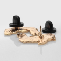 Набор значков (2 шт.) &laquo;Япония&raquo; карпы, цветной в золоте