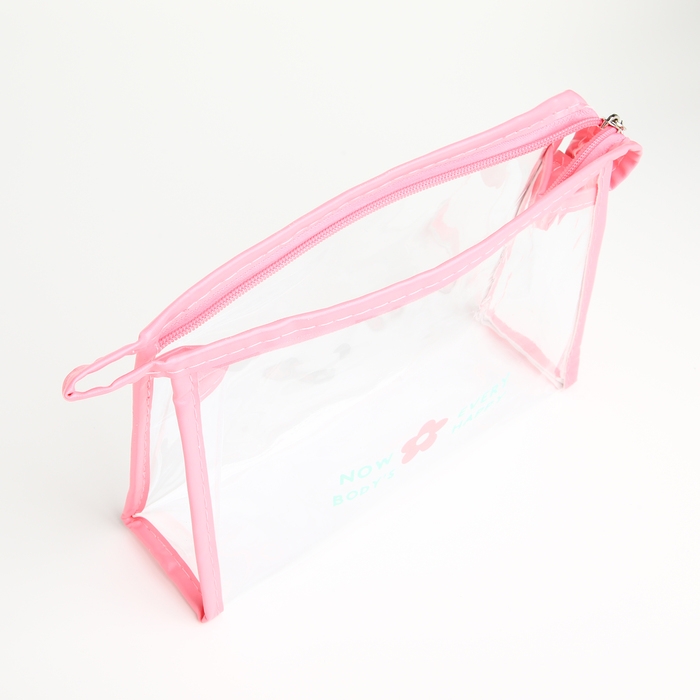 Набор косметичек 3 в 1 на молнии, цвет розовый Набор косметичек 3 в 1 на молнии, цвет розовый