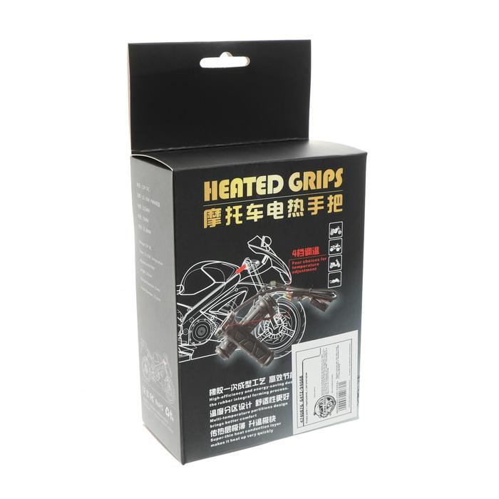 Ручки руля с подогревом, с регулятором, 12В, посадка 22 мм, черный, набор 2 шт Ручки руля с подогревом, с регулятором, 12В, посадка 22 мм, черный, набор 2 шт