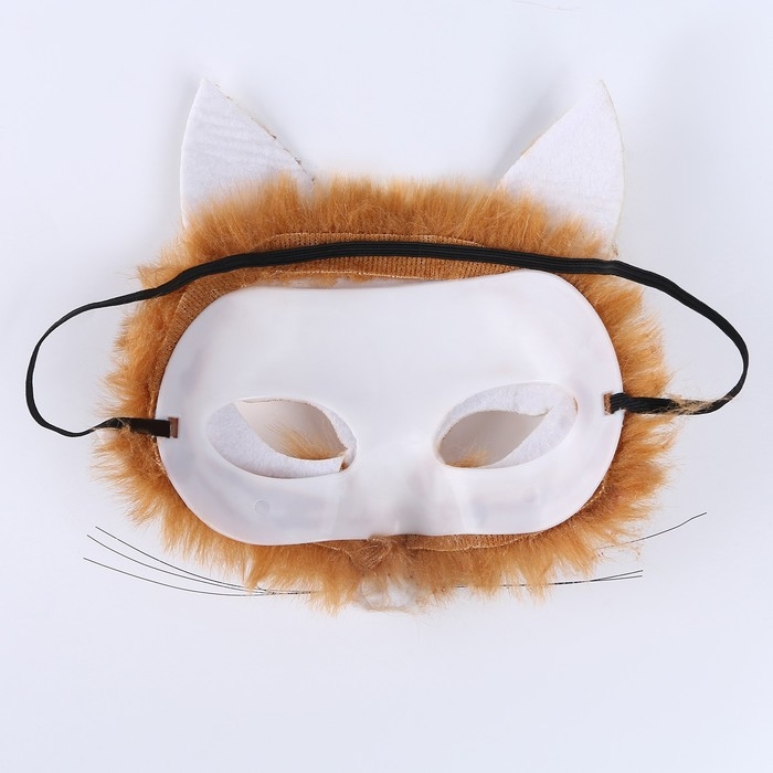 Маска карнавальная "Лиса с мехом"