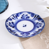 Блюдце &laquo;Силуэт&raquo;, 9х9х1 см, гжель