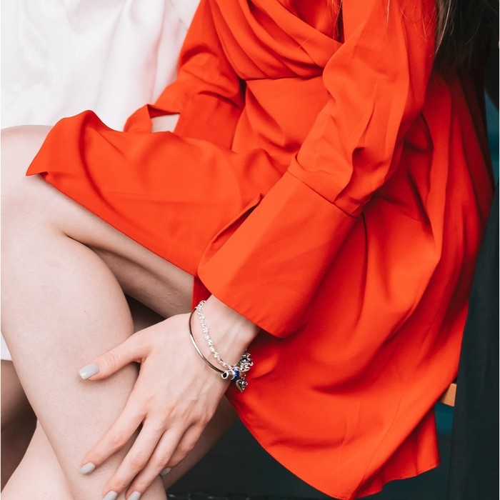 Браслет со стразами &laquo;Лёд&raquo; ручей, цвет белый в серебре, 18 см