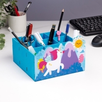 Органайзер для хранения мелочей "Единорог" 9 отделений 19х19х12 Органайзер для хранения мелочей "Единорог" 9 отделений 19х19х12