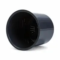 Кашпо со вставкой 2,5 л d15,7 см h15,6см "Genius" пластик серый