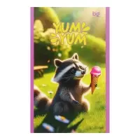 Блокнот А6, 24 листа в клетку на скрепке "Девочки", обложка мелованный картон, блок 60 г/м2, МИКС