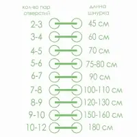 Шнурки для обуви, пара, круглые, d=5 мм, 110 см, разноцветные