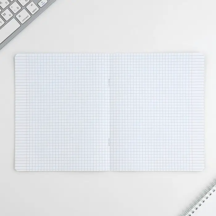 Тетрадь в клетку 12 листов А5, на скрепке &laquo;Пиксели&raquo;, обложка мелованный картон, блок №1 белизна 96%, 5 видов МИКС