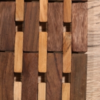 Коврик из тикового дерева, 30х20х0,7 см