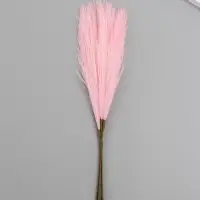 Искусственное растение для творчества "Ковыль" розовый 29 см
