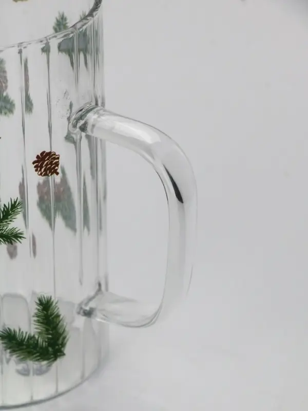 Кружка стеклянная &laquo;Шишки&raquo;, 350 мл