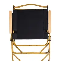 Стул MW02 складной, черный, светлое дерево