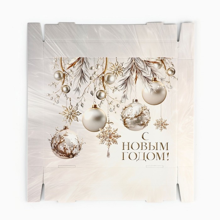 Коробка подарочная новогодняя складная &laquo;Золотая роскошь&raquo;, 31.2 х 25.6 х 16.1 см