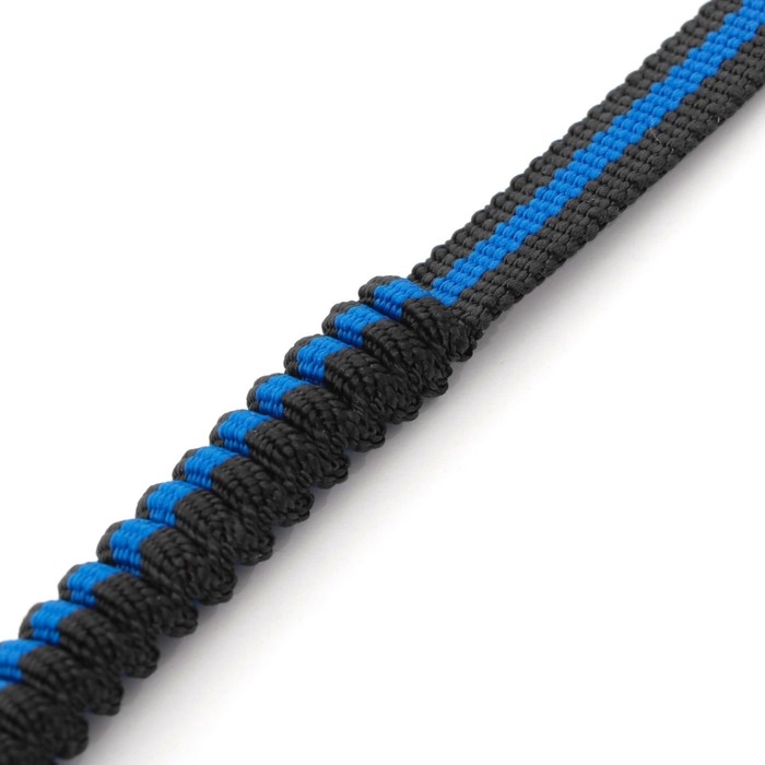 Поводок амортизирующий, 1,2-1,6 м х 1,5 см, чёрно-синий