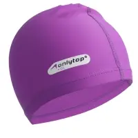 Шапочка для плавания детская ONLYTOP SWIM, тканевая, обхват 46-52 см, цвет фиолетовый