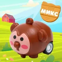 Машинка-животное &laquo;Ферма&raquo;, инерционная, цвет МИКС