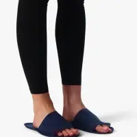 Тапочки одноразовые, "Эконом ПВХ", антискользящие, подошва 3 мм, синие