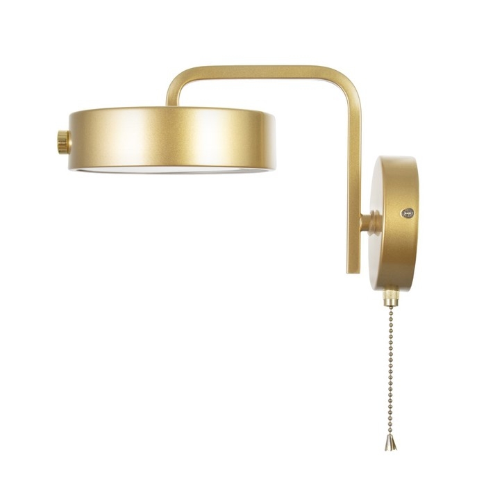Бра с выключателем "Пиатти" LED 12Вт 4000К золото 15х26х16см