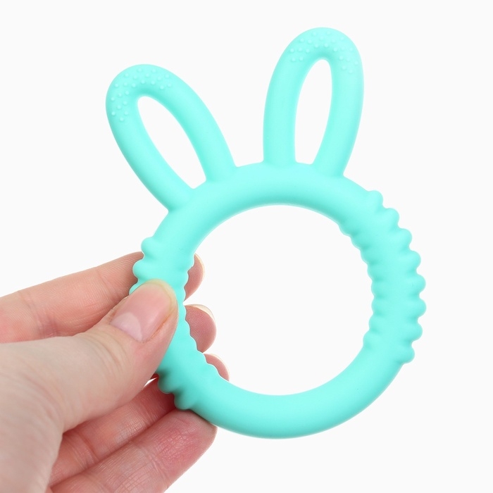 Прорезыватель силиконовый для зубов Крошка Я &laquo;Зайка&raquo;, цвет МИКС