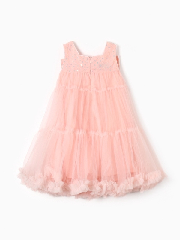 Платье детское нарядное KAFTAN рост 130, персиковый