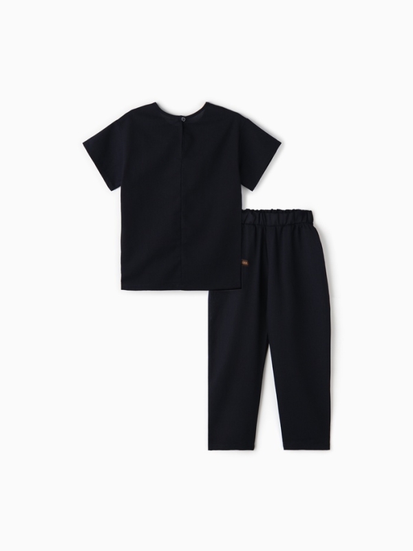 Пижама (рубашка и брюки) для мальчика MINAKU, цвет чёрный, рост 164 см 1061702