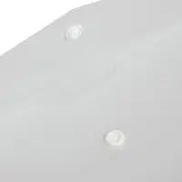 Папка-конверт на кнопке А5, 180 мкм, Calligrata Office, полупрозрачная, белая