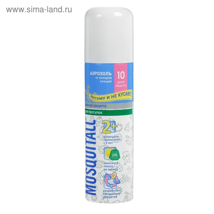 Аэрозоль от клещей и комаров, для детей "Mosquitall",  150 мл