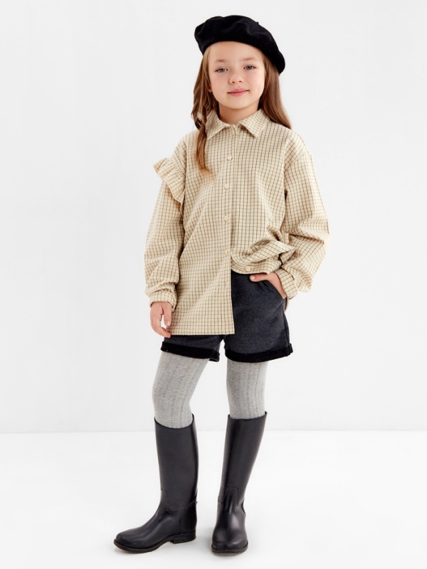 Рубашка детская с воланом KAFTAN р.36 (134-140 см)