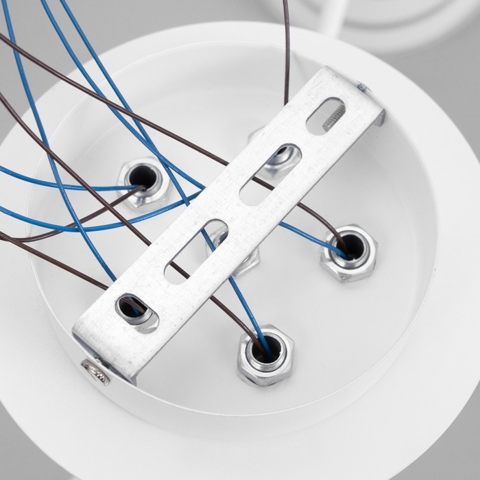 Люстра Люстра "Будущее" 5х60Вт Е27 Белый, хром 67х67х27,5