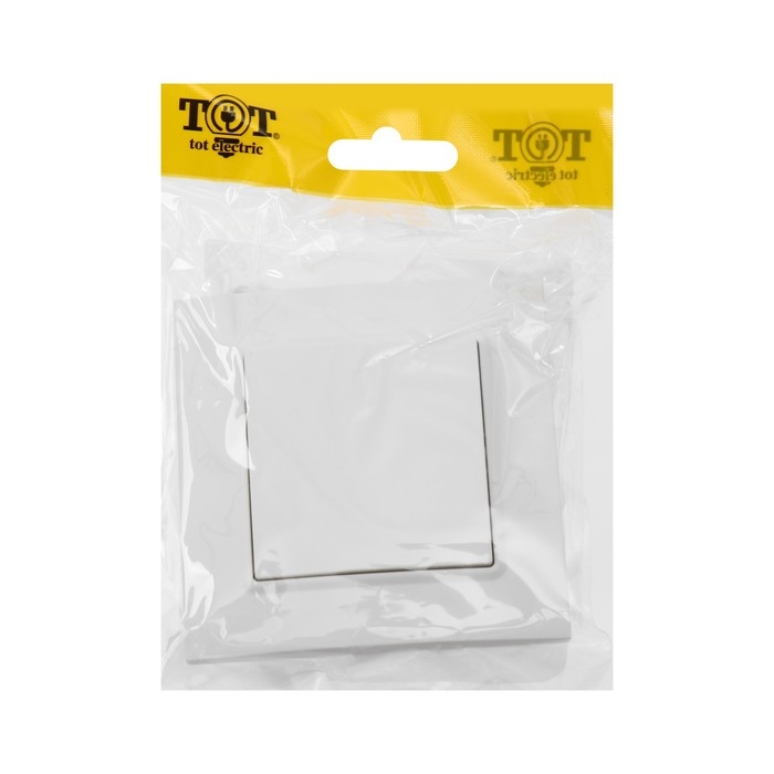 Выключатель проходной TOT Elegant, 10 А, 1 кл., скрытый, белый